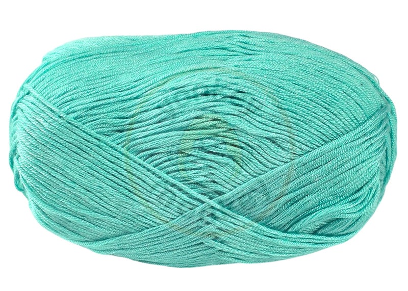 Yonkey Monkey 10-Pack of Yonkey Monkey 500 Grams Yarn - 70% Rayon derived from Bamboo, 30% Cotton - Imported - Light Green 9071 - Image 5